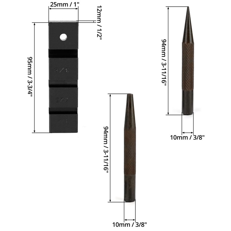QWORK Pocket Chainsaw Breaker, 3Pcs Chain Saw Rivets and Chainsaw