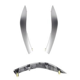 Dasbecan 2pcs Upper Center Dashboard Trim Strip Compatible with 2009-2013 Toyota Corolla Replaces 55435-02370, 55436-02330, 55436-12040 Left & Right Side