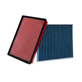 Forccord Cabin & Engine Air Filter Fit for RAM 1500 2016-2018 (5.7L), RAM 1500 Classic 2019-2020 (3.6L/5.7L), RAM 2500 2016-2018 (5.7L) Replace#CF11671 CA9401