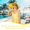 Funcredible Summer Hat for Women - Yellow Wide Brim Hat