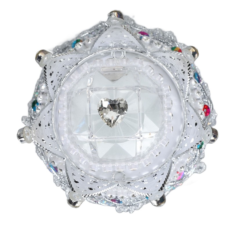 Crown Ring Box Luxurious Romantic Engagement Ring Box Portable Compact