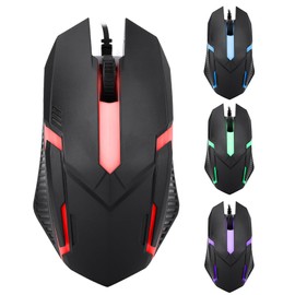 Vikye Gamer Mouse, PC Computer Gaming Mice MS11 1600DPI Wired Backlight for Strategy Games and Shooting Games