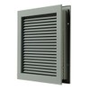 National Guard L700Rx12X12 Louver, 12" x 12",Gray