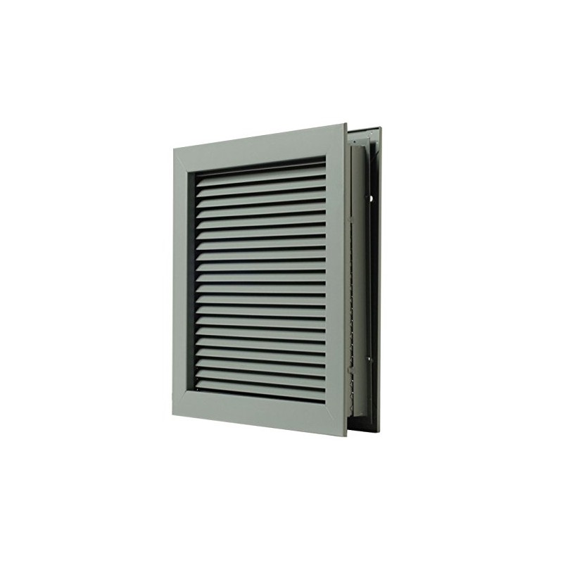 National Guard L700Rx12X12 Louver, 12" x 12",Gray