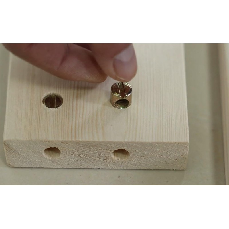 binifiMux Half Thread M8 x 100mm Furniture Barrel Screws Bolt