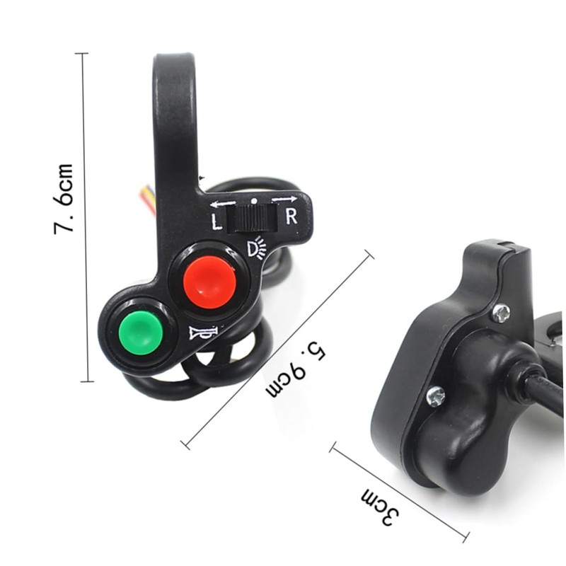 FELTECHELECTR Multifunction Replacement Switch for Motorcycle E Bike and Tricycle