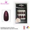 False Nails Bling Art Brown Glitter Almond Stilet Fake Long