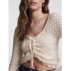 Name It Pcjudy Ls Women's Cropped Knit, Birch