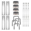Extreme Max 3006.7075 12" Galvanized Swivel-Top Bunk Bracket with Hardware