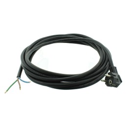 Connection Cable 5 m H07RN-F 3G1,5 schwarz, IP44 Connecting Line Cable Rubber Outdoor