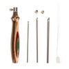 7pcs Wooden Embroidery Pen Punch Needle Set Adjustable Length DIY
