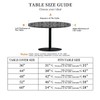 Outdoor round tablecloth with elastic band, diameter 60 inches (150