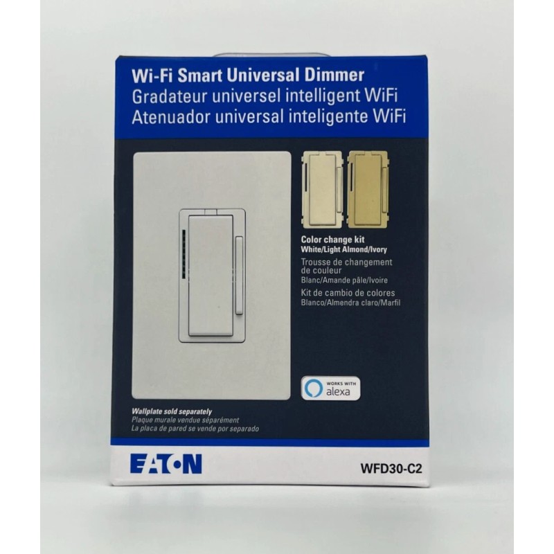 Eaton (case of 4) Eaton WFD30-C2 Wi-Fi Smart Universal Dimmer