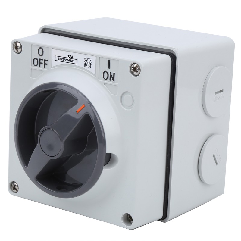 Outdoor Waterproof Switch Socket Isolation Dustproof Rotary OnOff Buttons Indicators