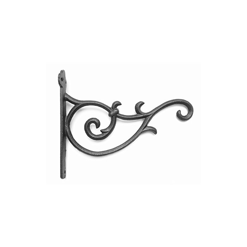 Spring life Cast Iron Ornate Hanging Flower Basket Bracket Hook