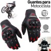 Bluelander Guantes Para Moto O Bicicleta Dedo Completo Negro-rojo