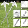 NPFVKSA 8”Heavy Duty Camping Tent Stakes 20 Pieces,Heavy Duty Tent