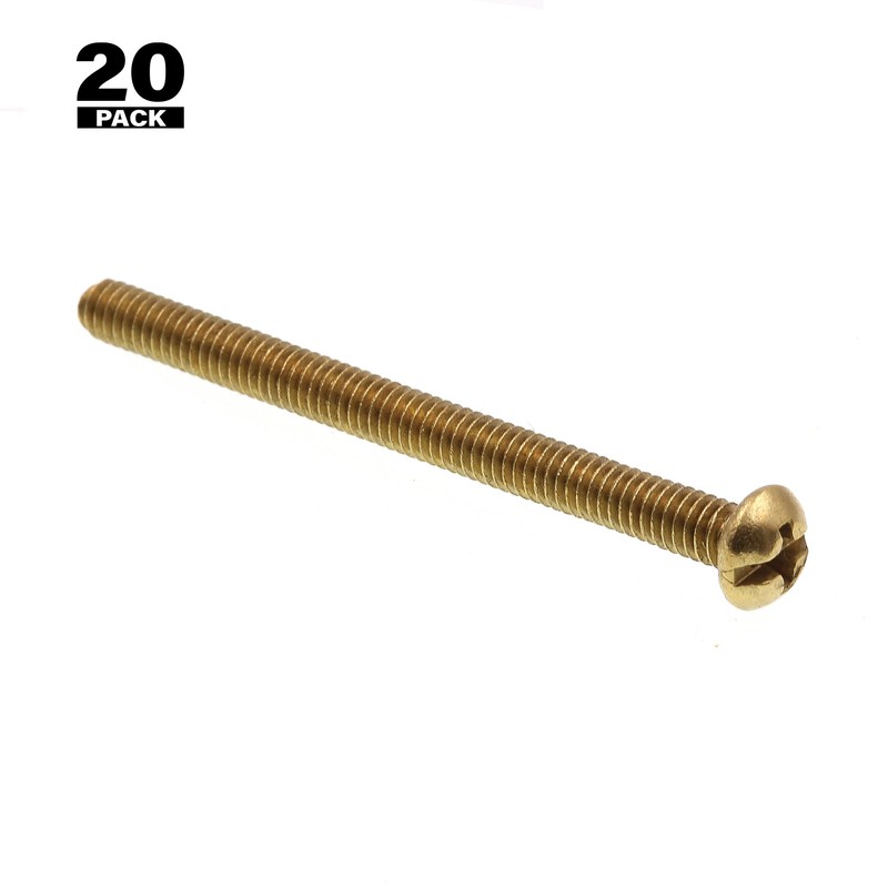 Prime-Line 9003892 Machine Screw, Round Head, Slotted/Phillips Combo, #8-32 X
