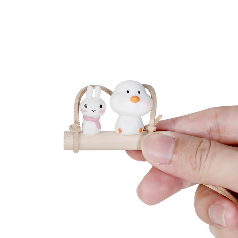 YGMONER Super Cute Swing Chick Mirror Hanging Car Interior Accessories