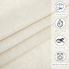 KGORGE Natural Linen Shower Curtain for Bathroom - Linen Blend