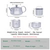 Boundless Voyage 300ml Titanium Kettle Portable Kung Fu Tea Set