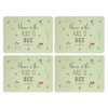 English Tableware Co. Bee Happy Set of 4 Placemats