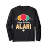 Alani Happy Birthday Spruch Langarmshirt