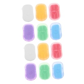 FOMIYES Portable Soap Paper Hand Soap Sheets for Travel Camping Hiking 12 Sheets Compact Lightweight Toiletries