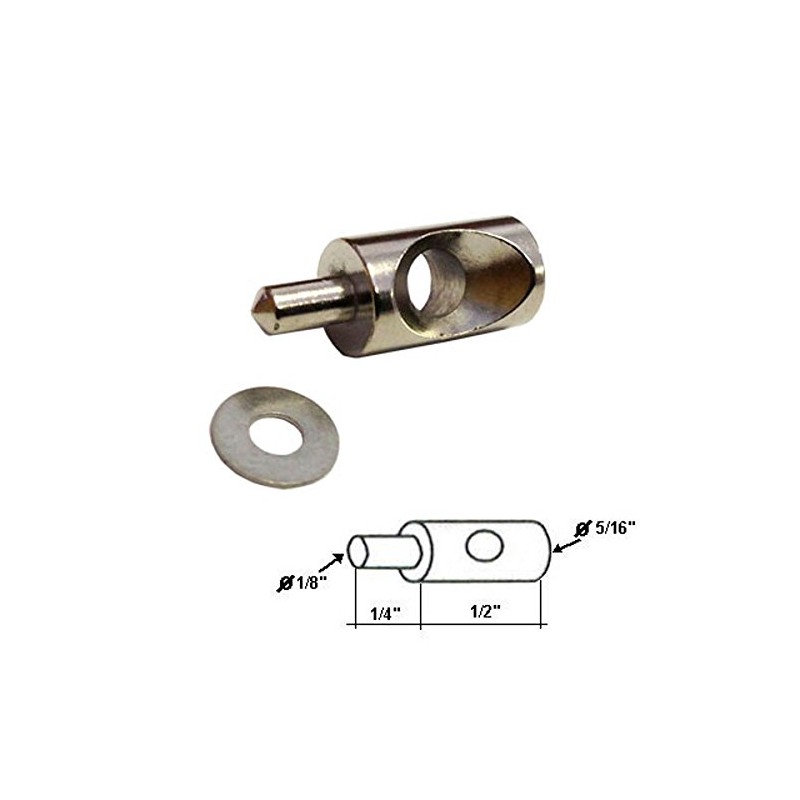 Gordon Glass® Shower Door Stainless Steel Hinge Pin 5/16" Dia.