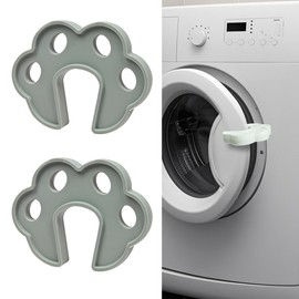 2 Pack Washing Machine Door Prop Open, Easy to Use Washer Door Prop Stopper, Fits Washer Dishwasher Dryer Door Prop Open Keep for Proper Ventilation & Drying, Silicone Laundry Accessories, Grey