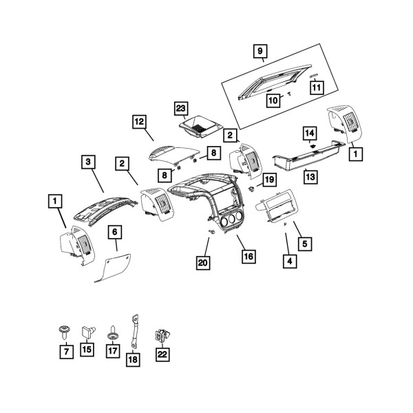 Mopar Genuine Mopar Pin-Lock Pin 68169345AA