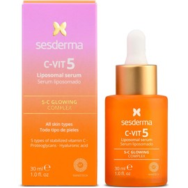 sesderma C-Vit Serum Liposomal 5 Vitaminas Piel Hidratada y Radiante Serum Antioxidante Primeros Signos de Envejecimiento Pigmentación Cuidado Profesional de la Piel 30 ml