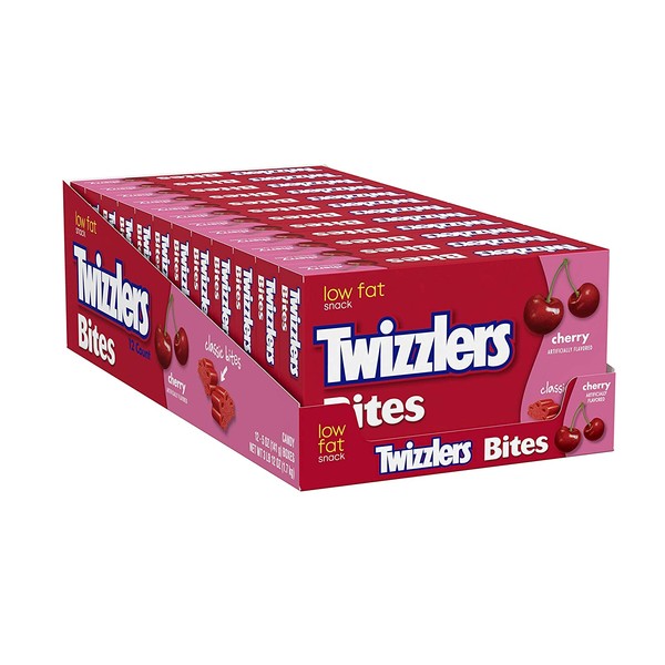TWIZZLERS Licorice Candy, Cherry, Bites