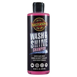 MASTERSON'S CAR CARE MCC_102_16 Wash & Shine Shampoo - Premium Car Wash Soap - Works With Foam Cannons, Foam Guns, Bucket Washes, and Power Washers (16 oz)