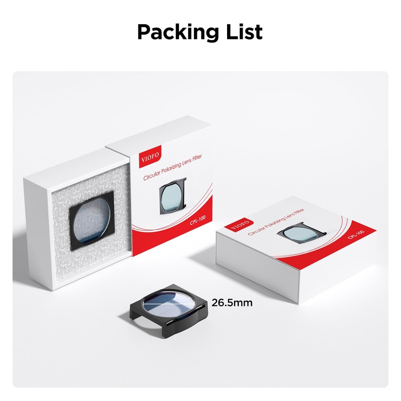 VIOFO CPL Filter Circular Polarized Filter for A129 Duo /