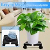Plant Caddy with Wheels Heavy Duty , 9.8-15" Adjustable Plant