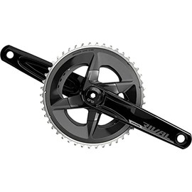 SRAM Rival AXS Crankset - 172.5mm, 12-Speed, 46/33t, 107 BCD, DUB Spindle Interface, Black, D1