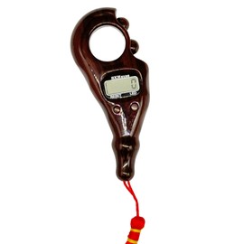 taj Digital Finger Counter for Prayer Beads Counter LCD Digital Display Portable Rotating Counter for Meditation Relaxation (Choclate Brown)