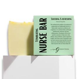 Nurse Bar – Herbal Soap for Sinus, Cold, Flu & Allergy Comfort | Eucalyptus, Peppermint & Moringa | Natural, Soothing, Handcrafted Body Bar