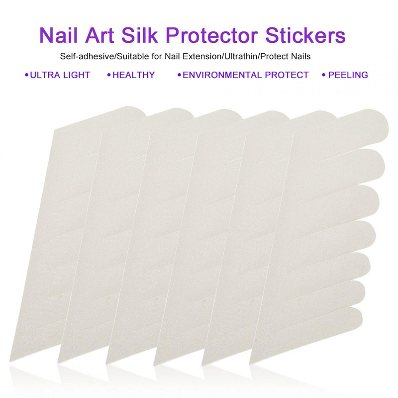 Silk Nail Wraps, 6pcs Nail Repair Fiberglass Silk Wrap Self