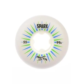 Ricta Wireframe Sparx 99a Skateboard Wheels, 53mm 99a, White (22222797-123649)