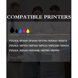 Unbranded/Generic 15 PK PGI220 CLI221 Ink Cartridge for Canon PIXMA MP630 MP640 MP640R