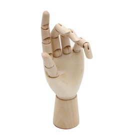 Paintersisters Link Hand, 18 cm Left, Wooden Hand Movable, Model Hand Mannequin Hand Model Drawing Doll