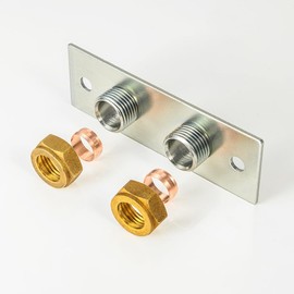 Thermostatic Shower Valve Back Plate, Wall Mounted Fixing Bracket, Bathroom Bidet Mixer Kit Douche Bidet Shataff Thermostatic Shower Fixing Bracket Back Plate