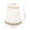 SENECESLI Table Lamp Shade, 6Pcs Universal Minimalist, White/Beige, Fabric, Clip-On,