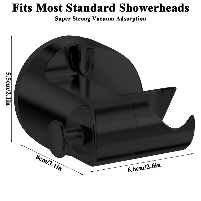 Suction Cup Shower Holder, 360 Rotating Adjustable Handheld Shower Holder,