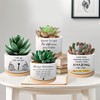 WSLCHOVE Funny Succulent Plant Pot, Thank You Gifts for Coworker