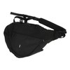 Large Black Sling Bag Waterproof Sling Backpack Oxford Fabric Outdoor