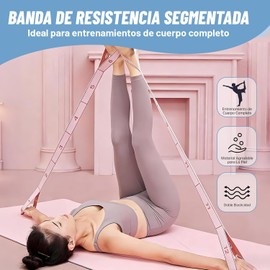 2PCS Bandas de Resistencia para Ejercicios, Ligas de Resistencia, con 12 Bucles Numerados, Bandas Elásticas de Entrenamiento, con Calcetines de Yoga Antideslizantes, para Yoga, Pilates, Entrenamiento