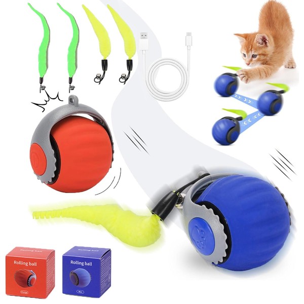 Interactive Cat Ball Speedy tail 3.0 Pet Toy Rolling Ball,